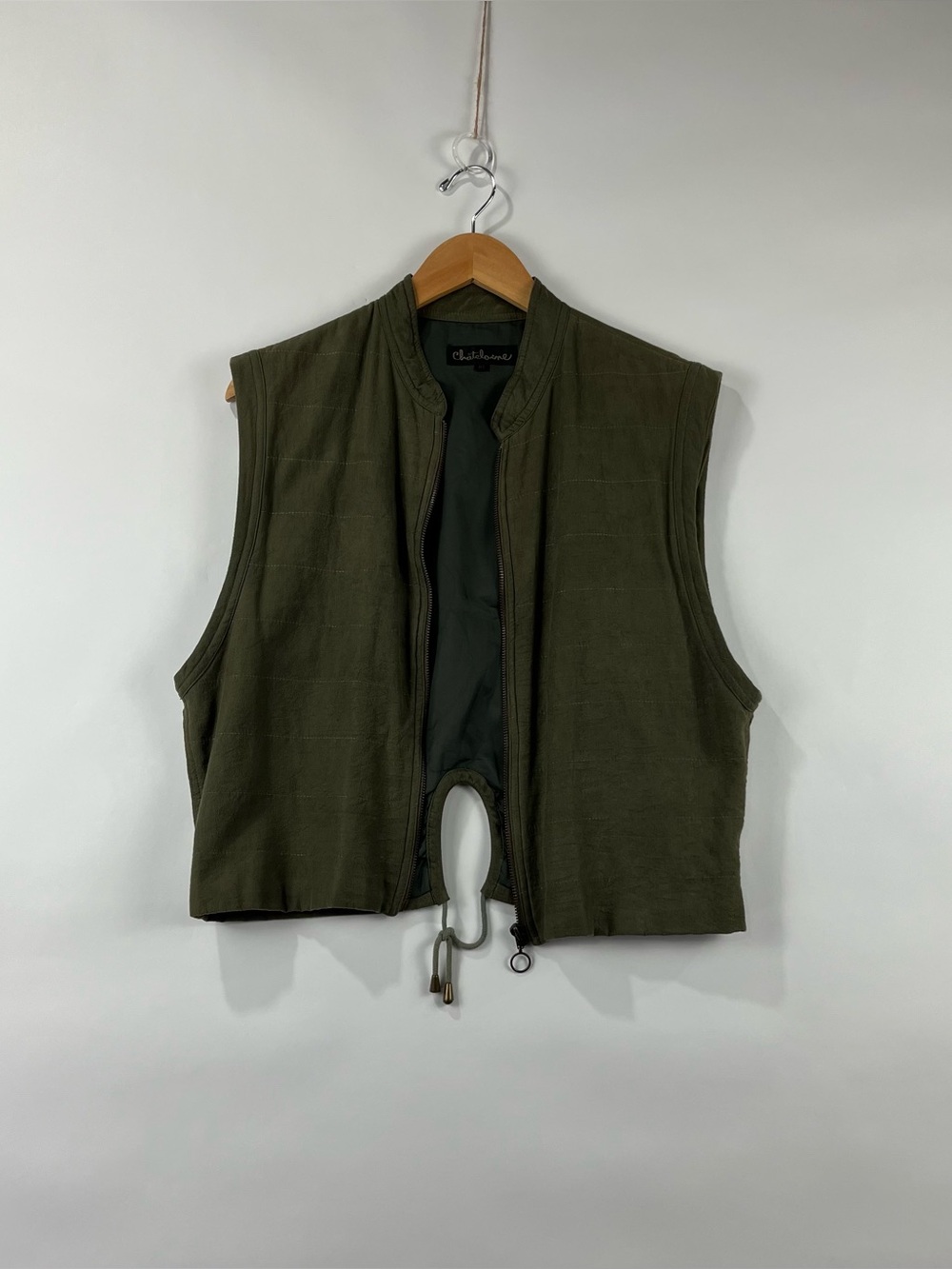 Chatelaine Vintage Soft Brushed Bomber Jacket Zip Front
